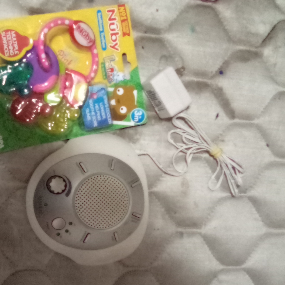 Baby sound machine and girl teethers